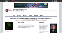 Desktop Screenshot of ajprenal.physiology.org