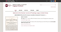 Desktop Screenshot of ajplegacy.physiology.org