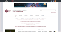 Desktop Screenshot of ajpcell.physiology.org